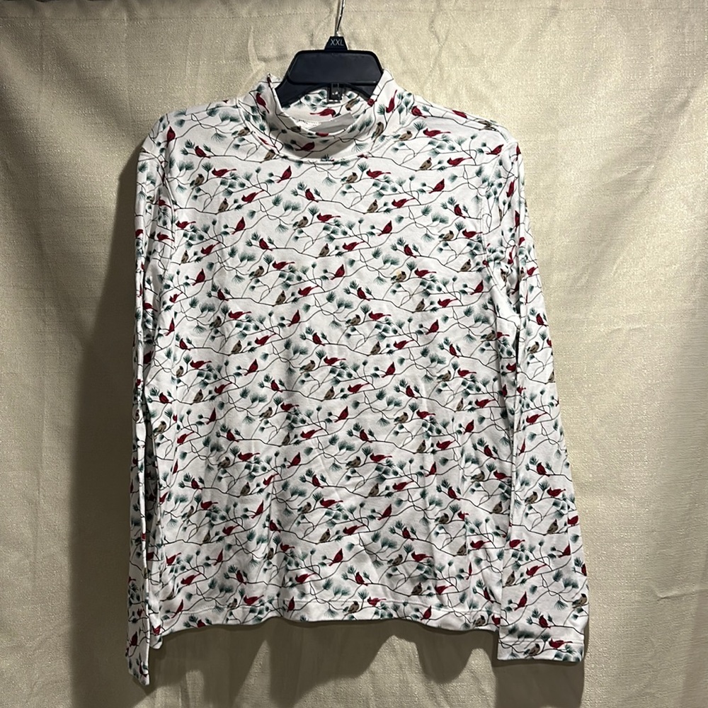 Rebecca Malone XL holiday turtleneck long sleeve top